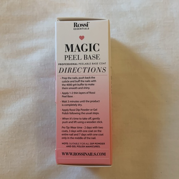 NIB - Rossi Nails - Magic Peel Base - Peelable Base Coat - Picture 3 of 7